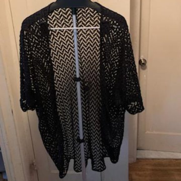 Elodie Chevron Open Weave Cardigan (Junior) - Picture 3 of 6